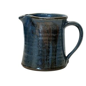 Elegant Blue Ceramic Coffee Pitcher by Leach Pottery signed PL Peter Leach